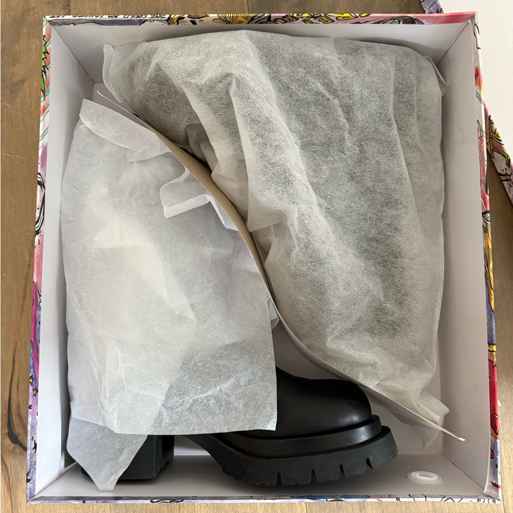 Jeffrey Campbell Lopped Black Leather Boots - Picture 11 of 11